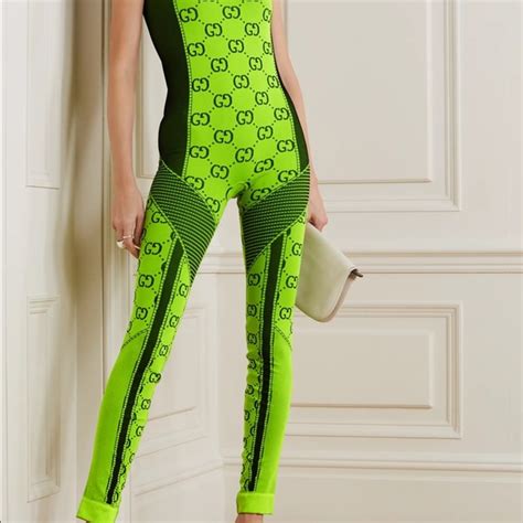 green gucci jumpsuit|gucci jumpsuit price.